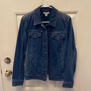 Coldwater Creek denim jean jacket, women's size 10